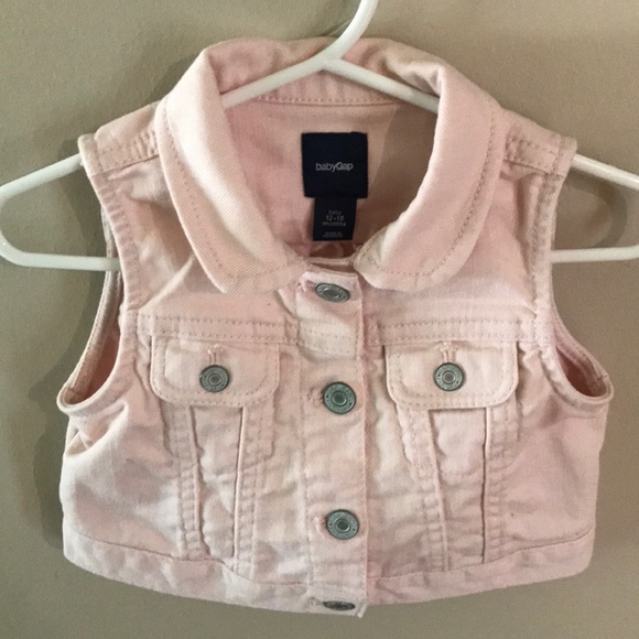 baby girl jean vest